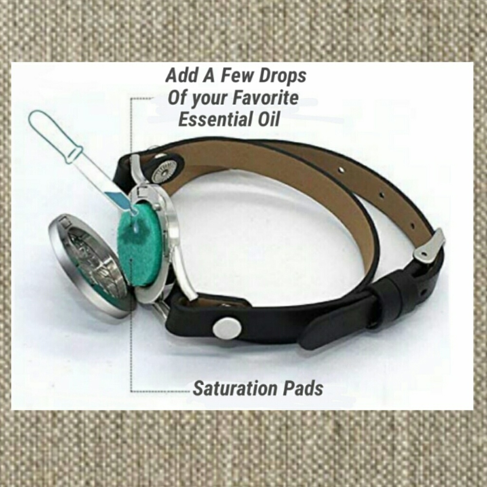 NEW Adjustable Aroma Wrap Genuine Leather Bracelet - Picture 5 of 7
